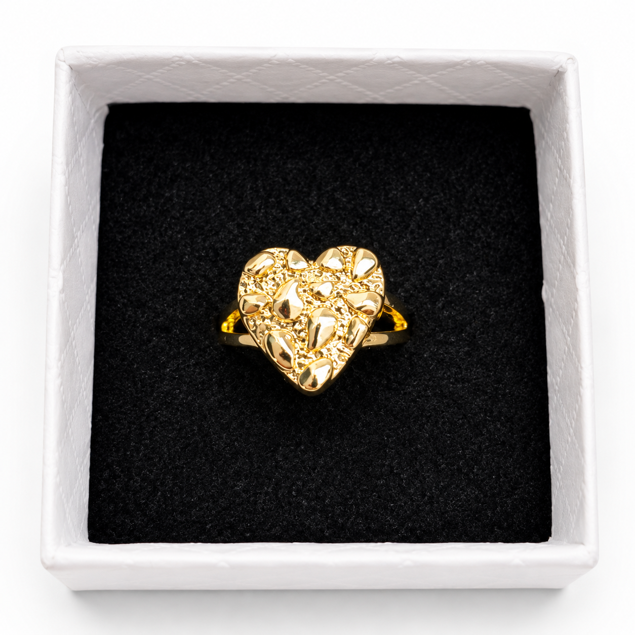 Heart Nugget Ring