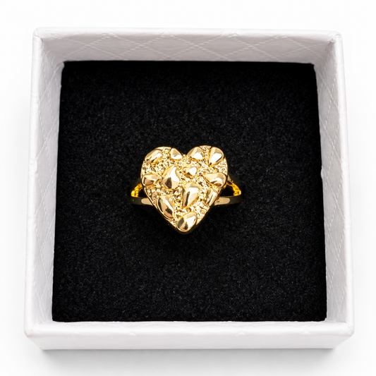 Heart Nugget Ring