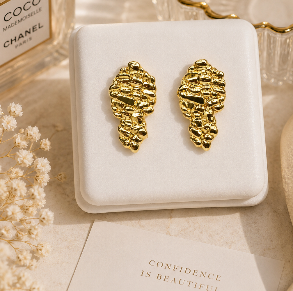 Textured Nugget studs