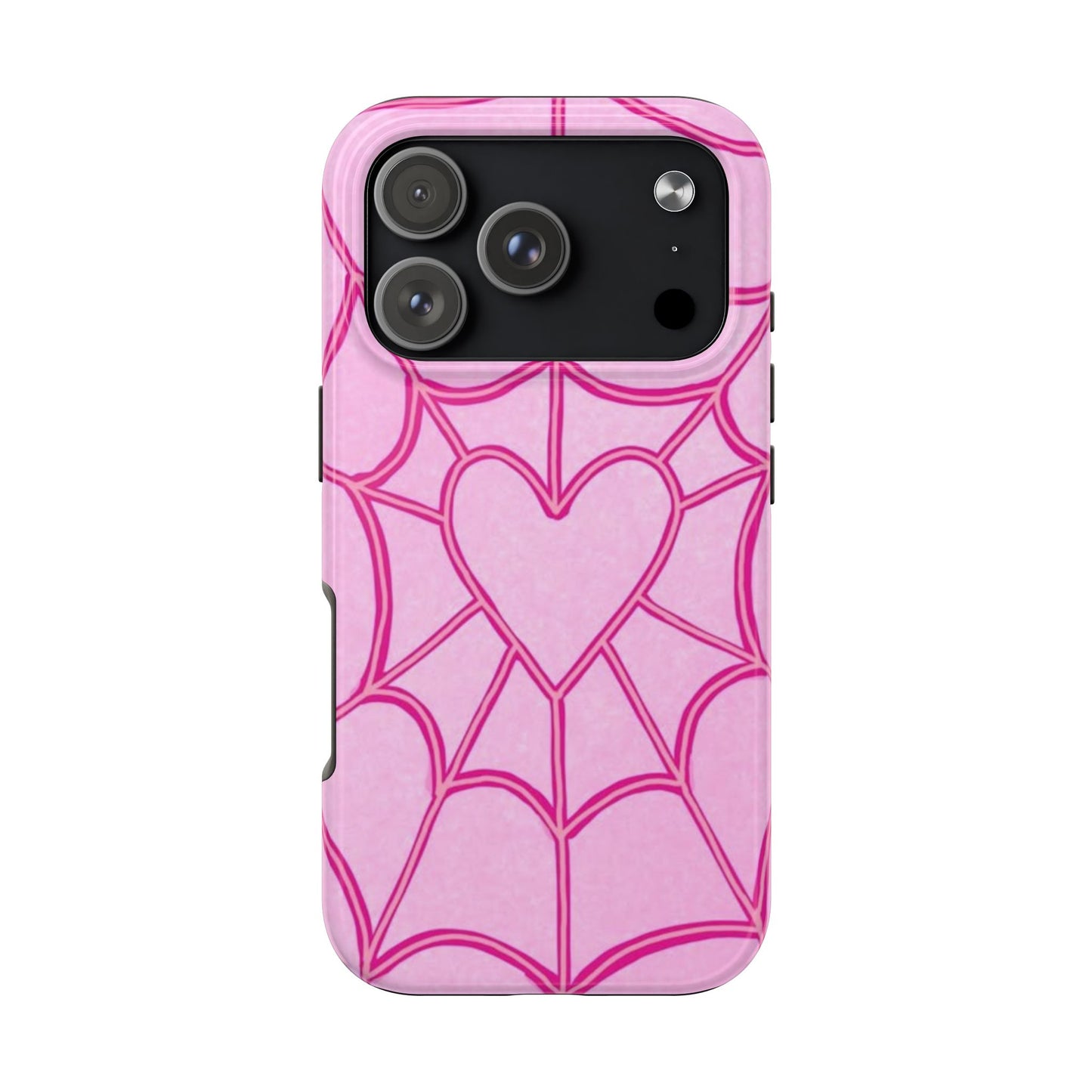 Pink Spider heart Phone case