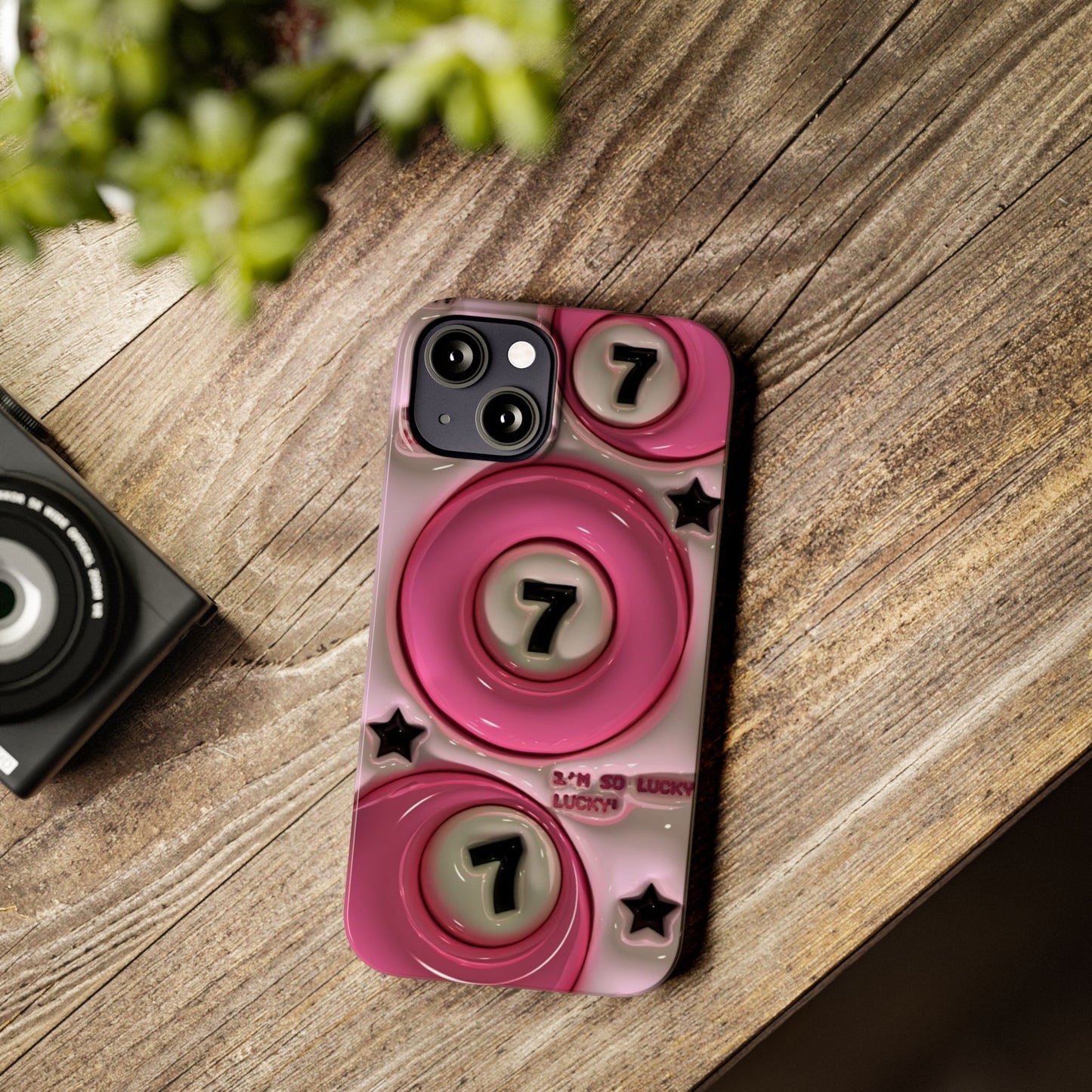 Lucky 7 Pink Phone case