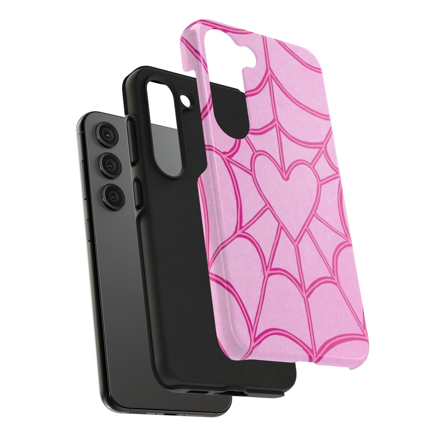 Pink Spider heart Phone case