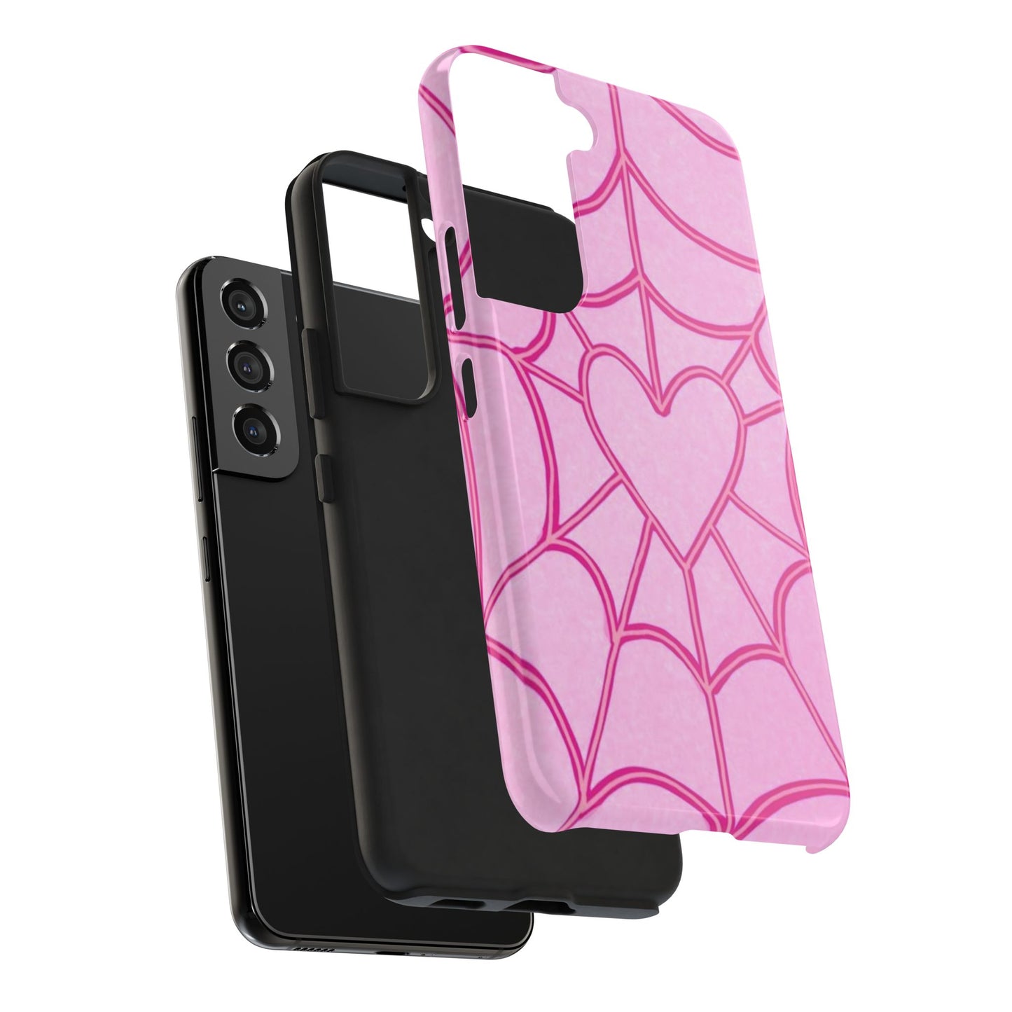 Pink Spider heart Phone case