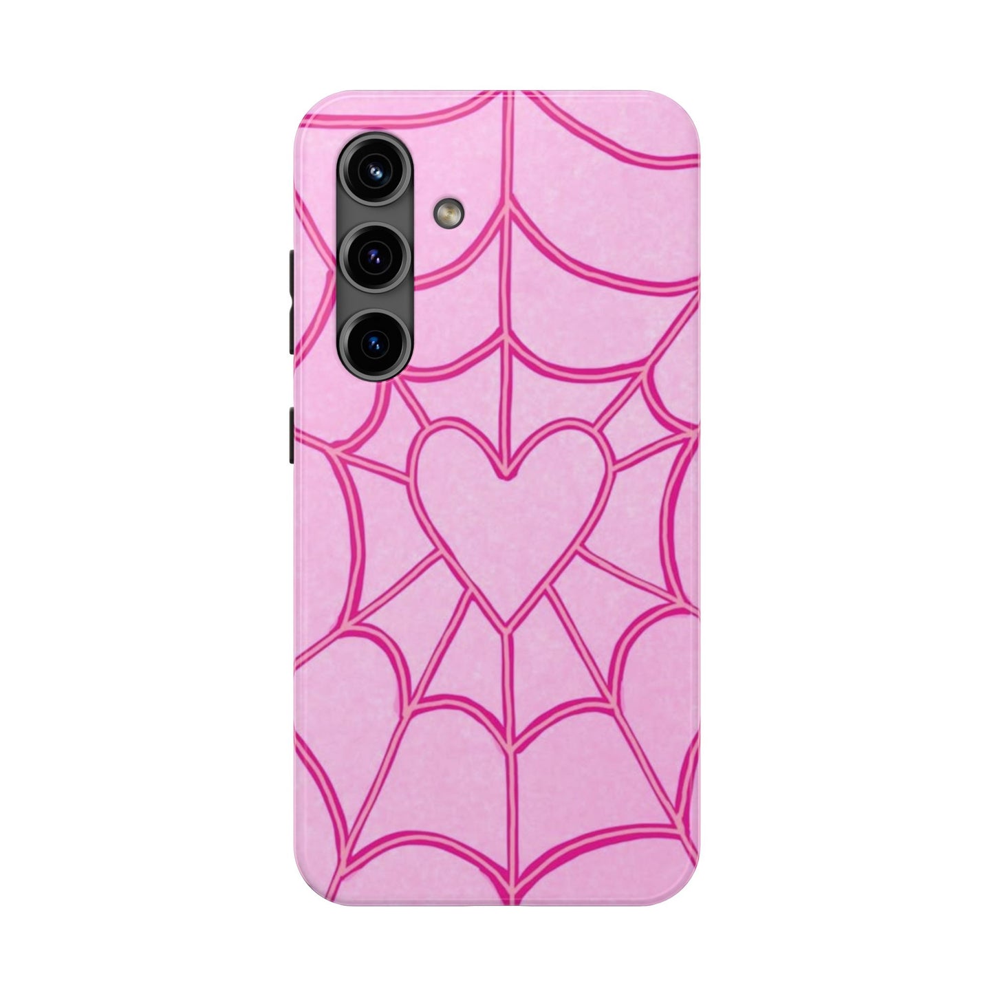 Pink Spider heart Phone case