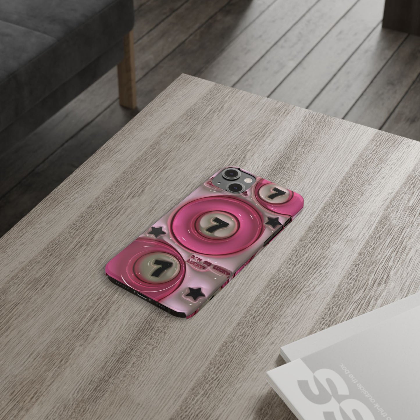 Lucky 7 Pink Phone case