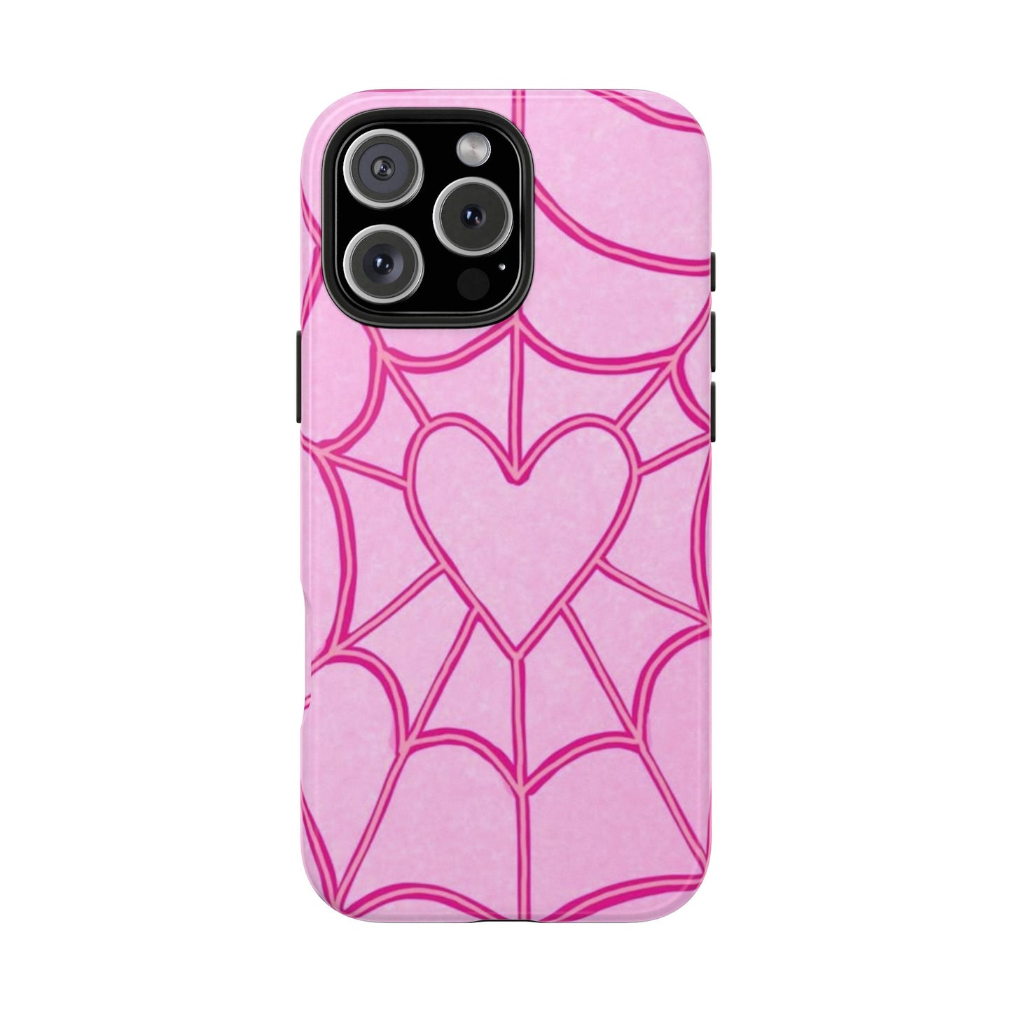 Pink Spider heart Phone case