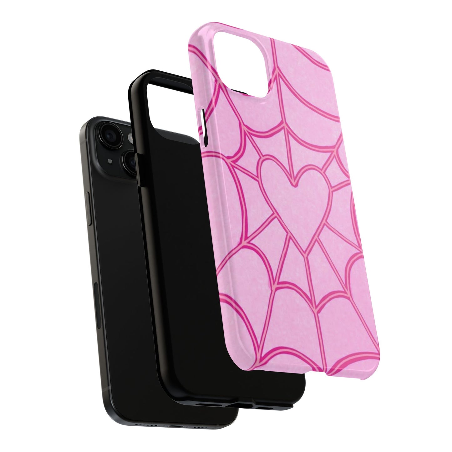 Pink Spider heart Phone case