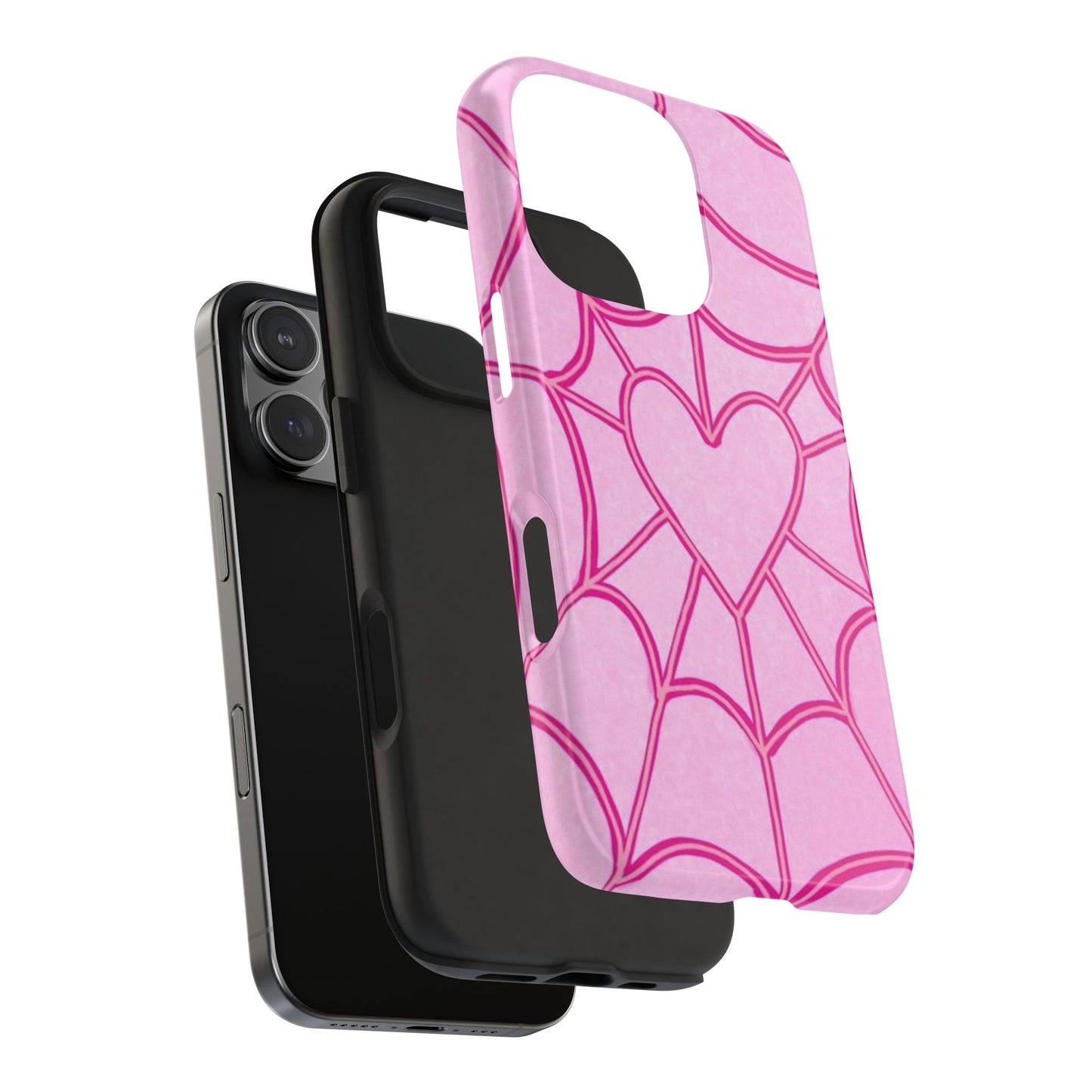 Pink Spider heart Phone case