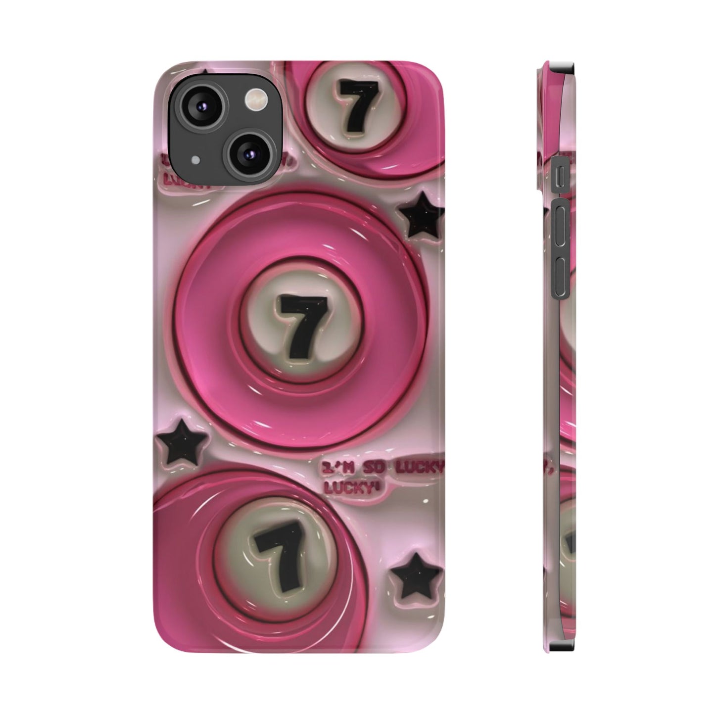 Lucky 7 Pink Phone case