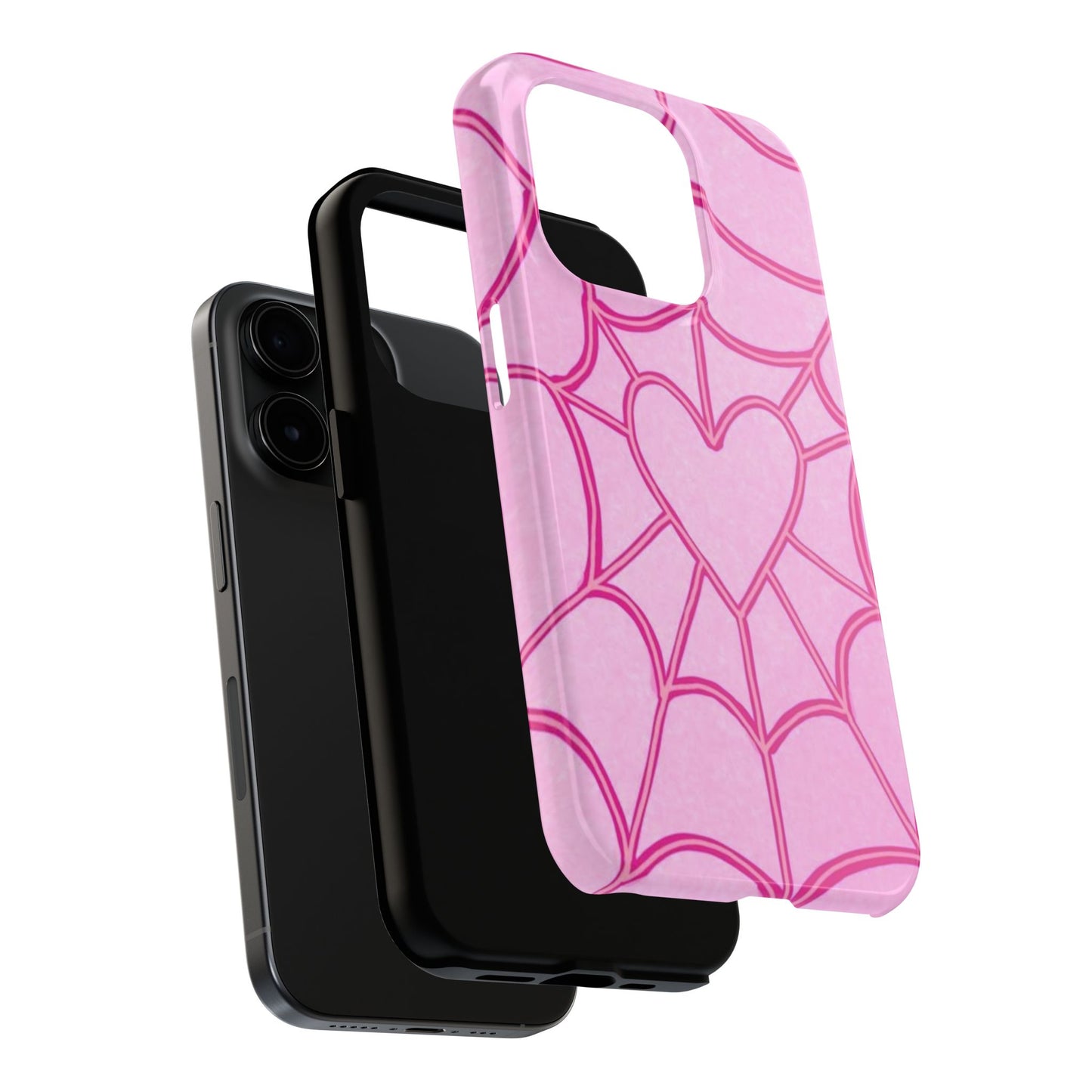 Pink Spider heart Phone case