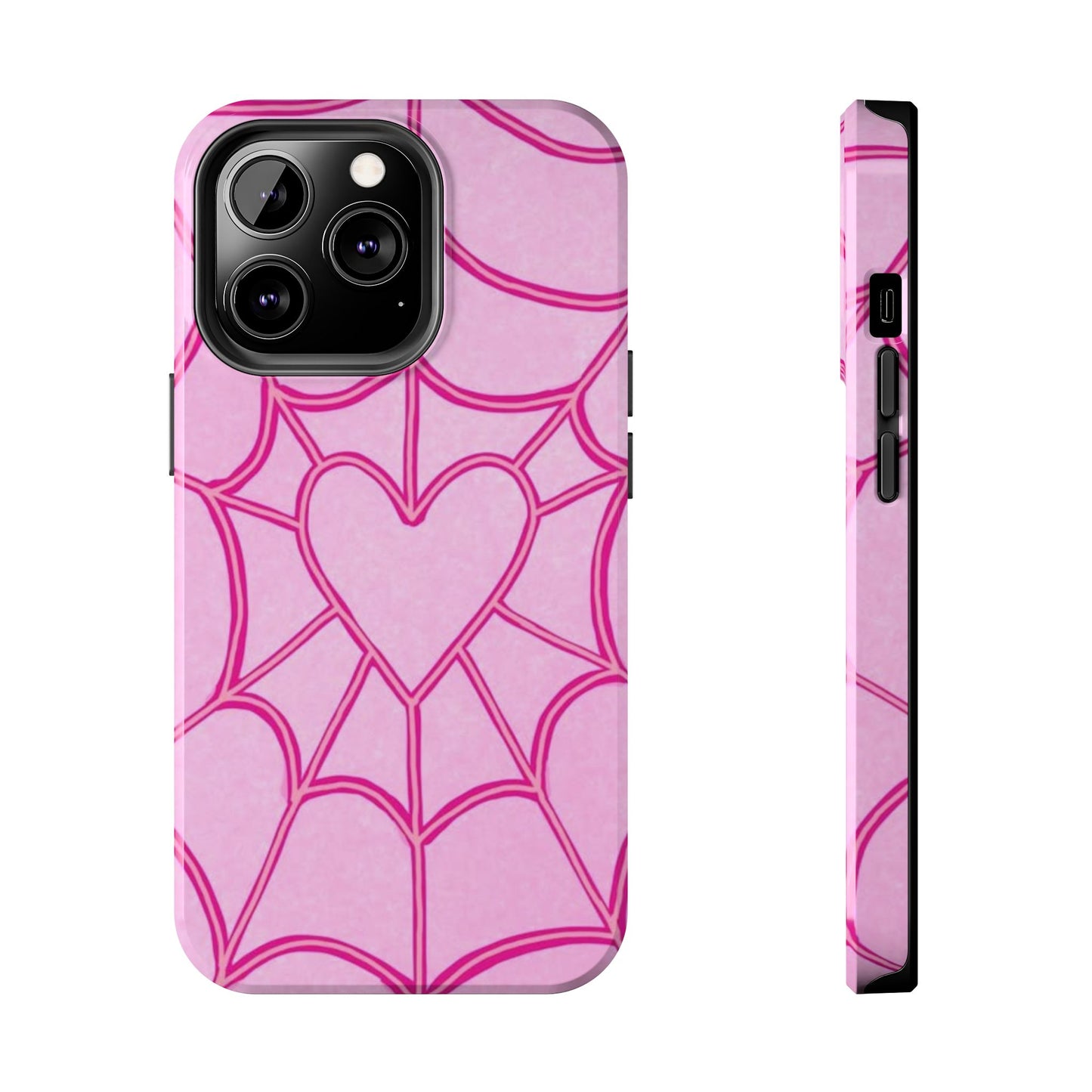 Pink Spider heart Phone case