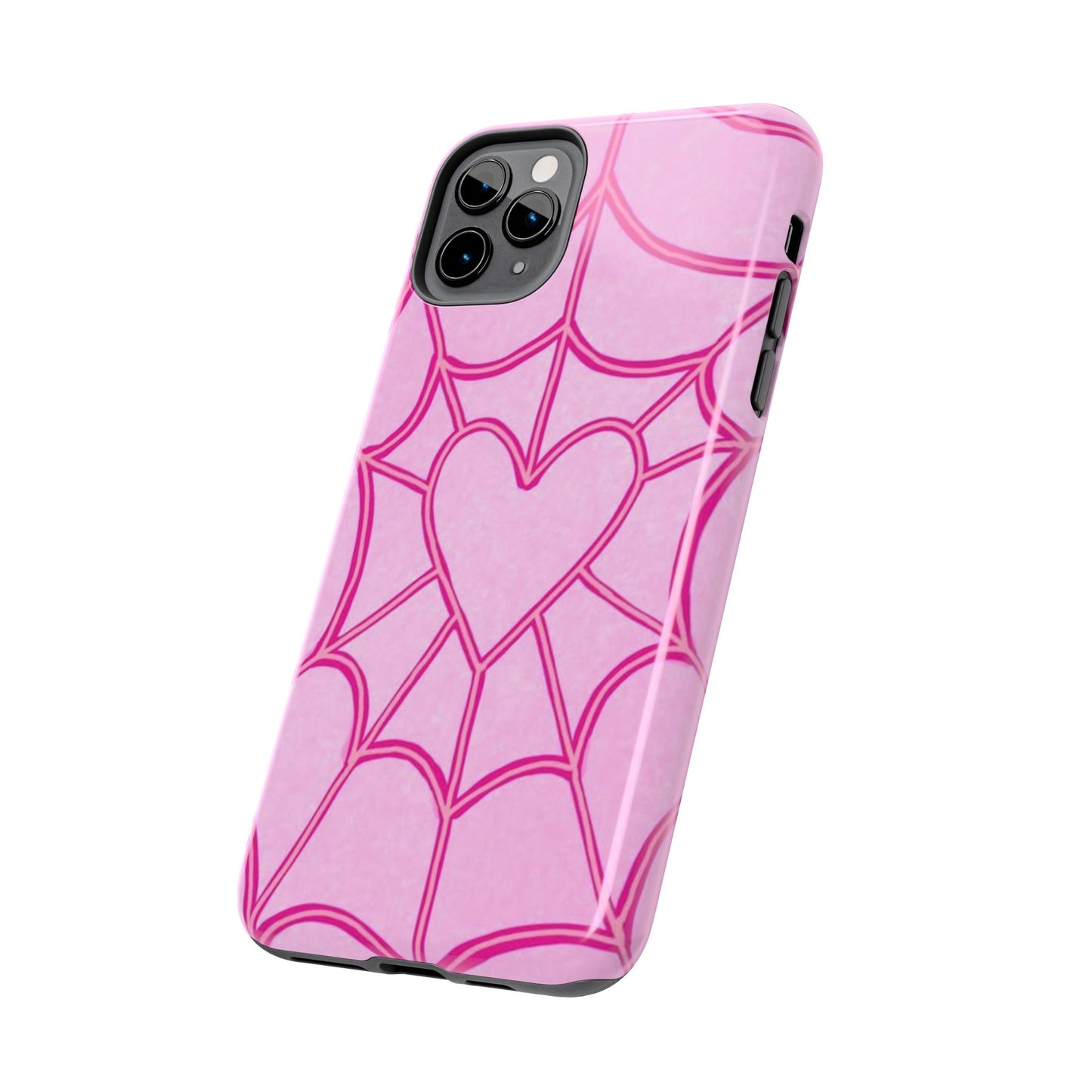 Pink Spider heart Phone case
