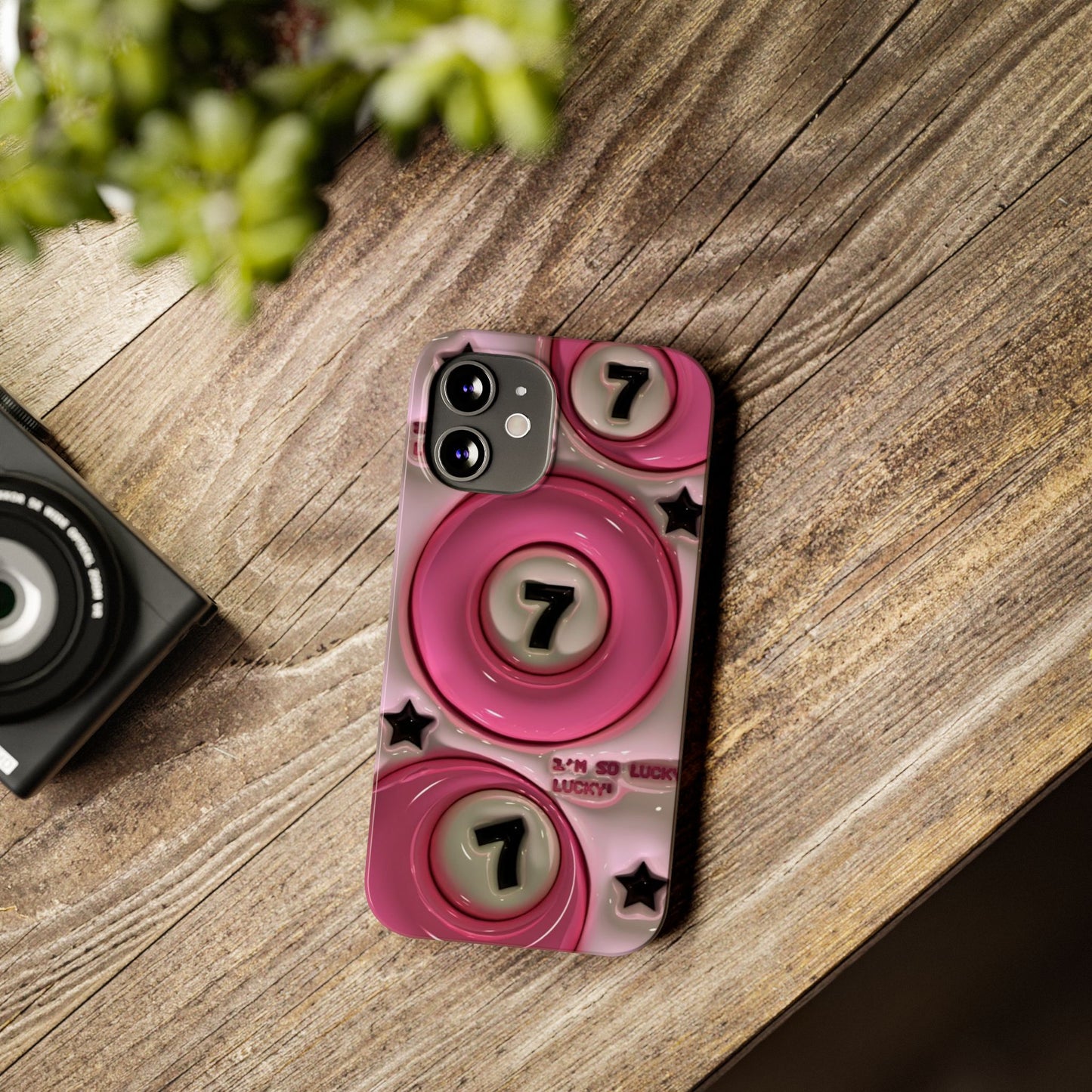 Lucky 7 Pink Phone case