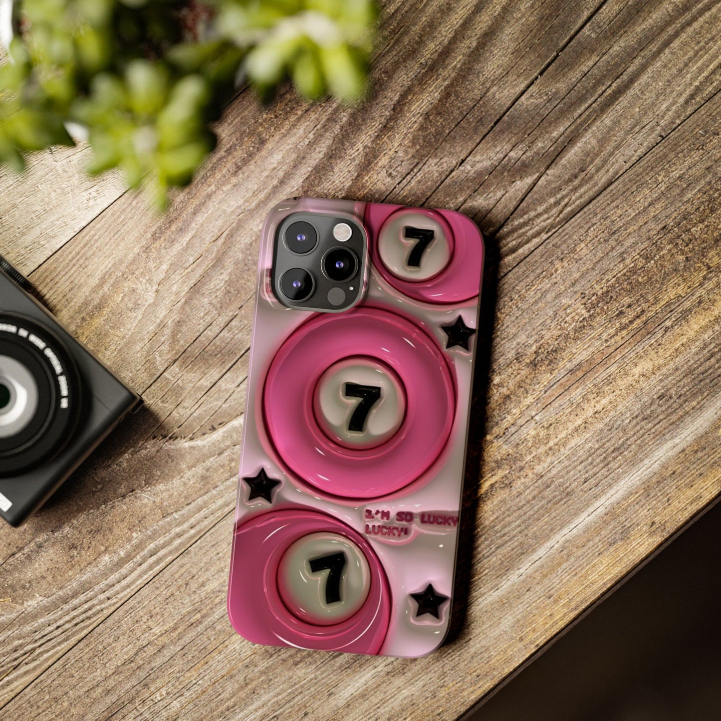 Lucky 7 Pink Phone case