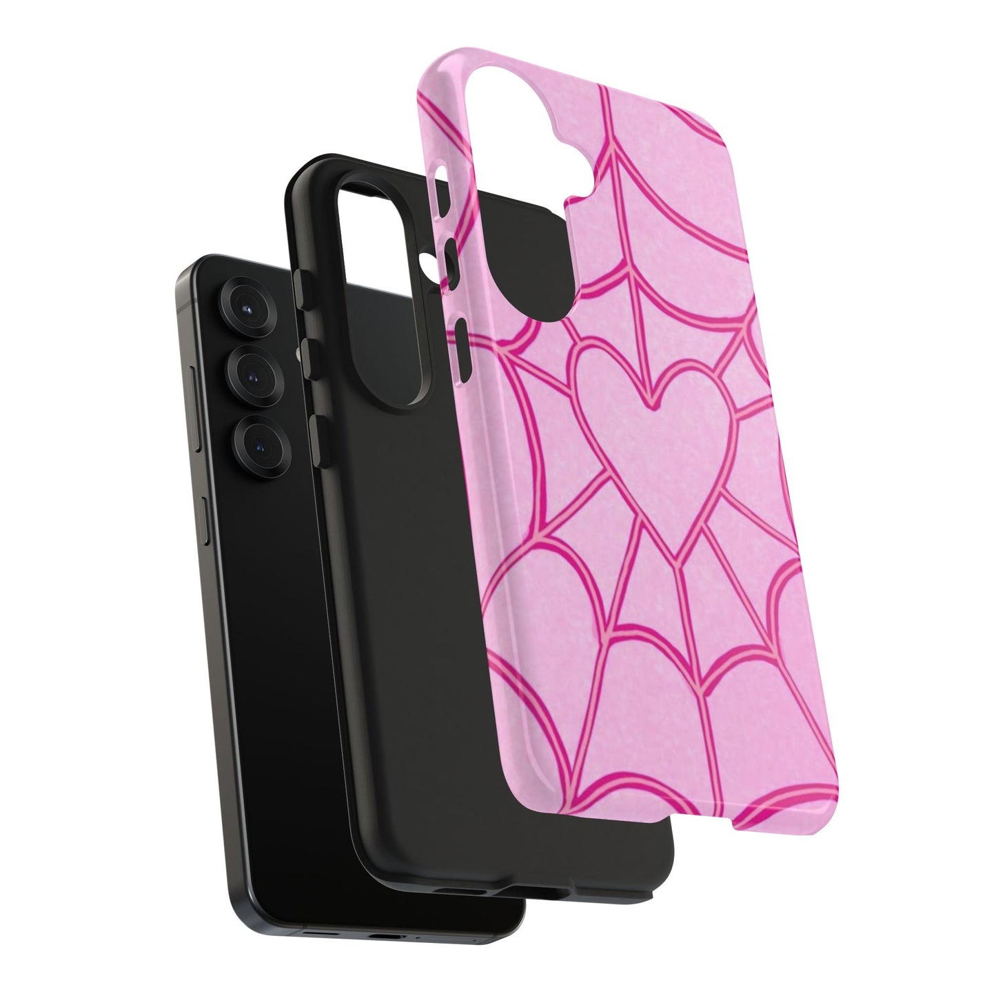 Pink Spider heart Phone case