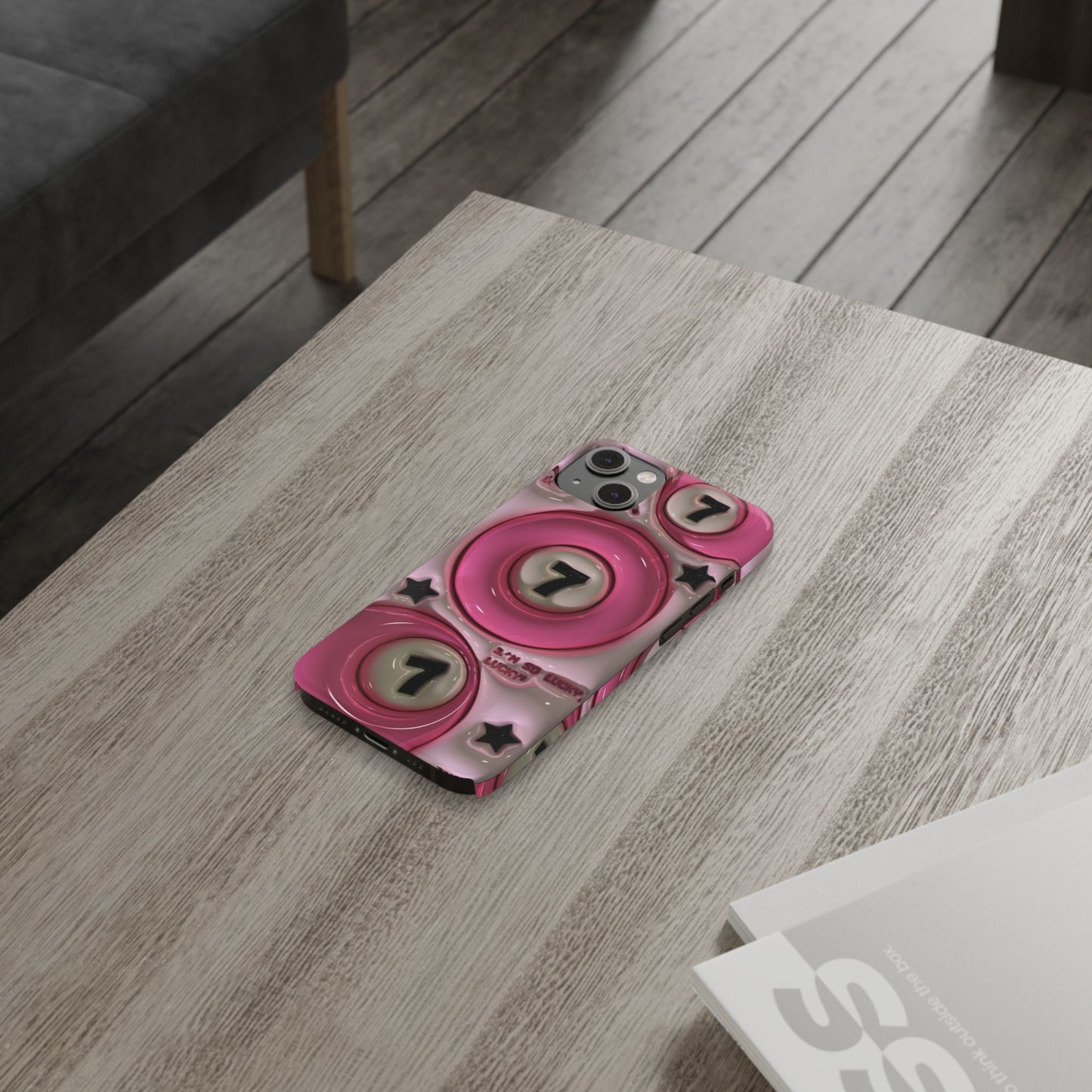 Lucky 7 Pink Phone case