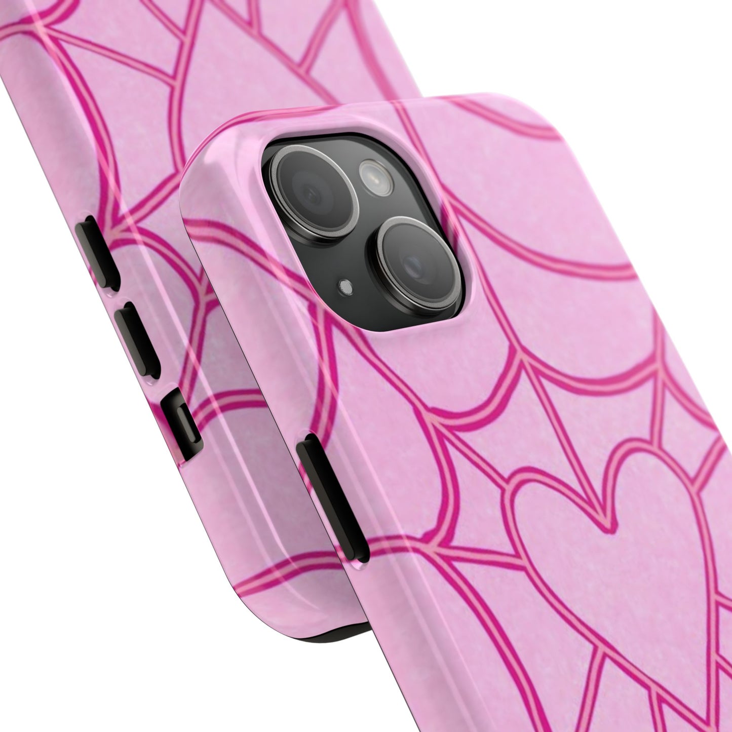 Pink Spider heart Phone case