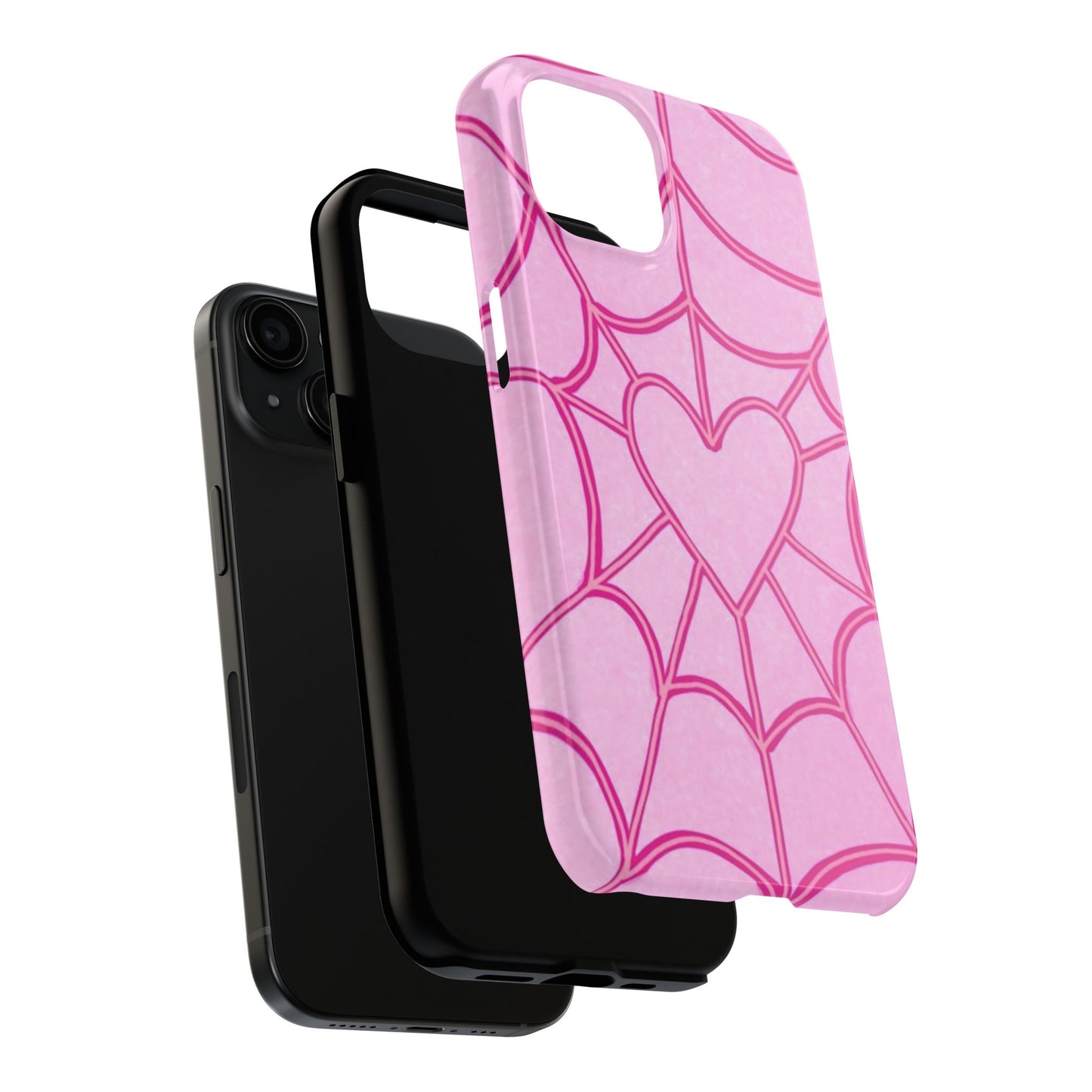Pink Spider heart Phone case