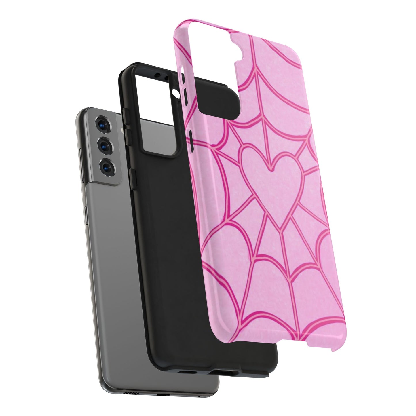 Pink Spider heart Phone case