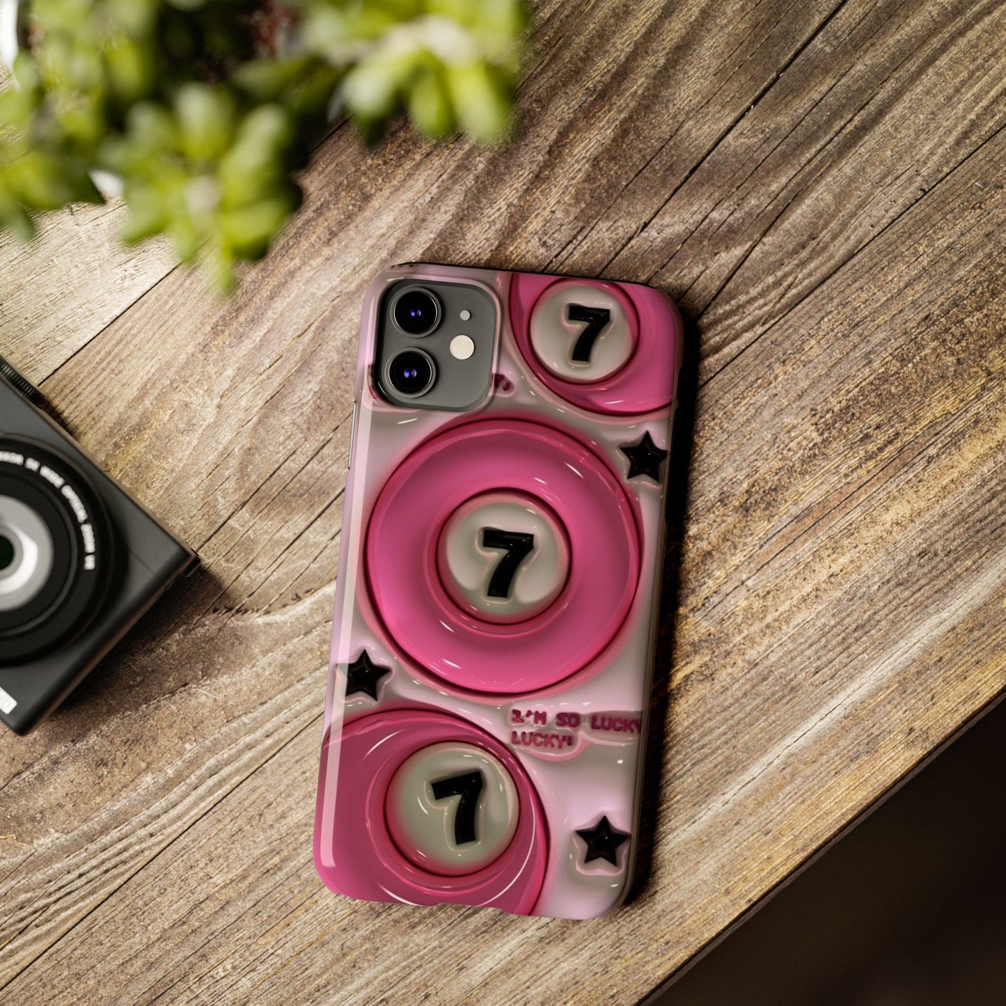 Lucky 7 Pink Phone case