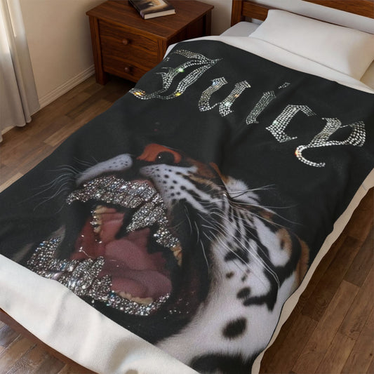 Juicy Tiger Plush blanket