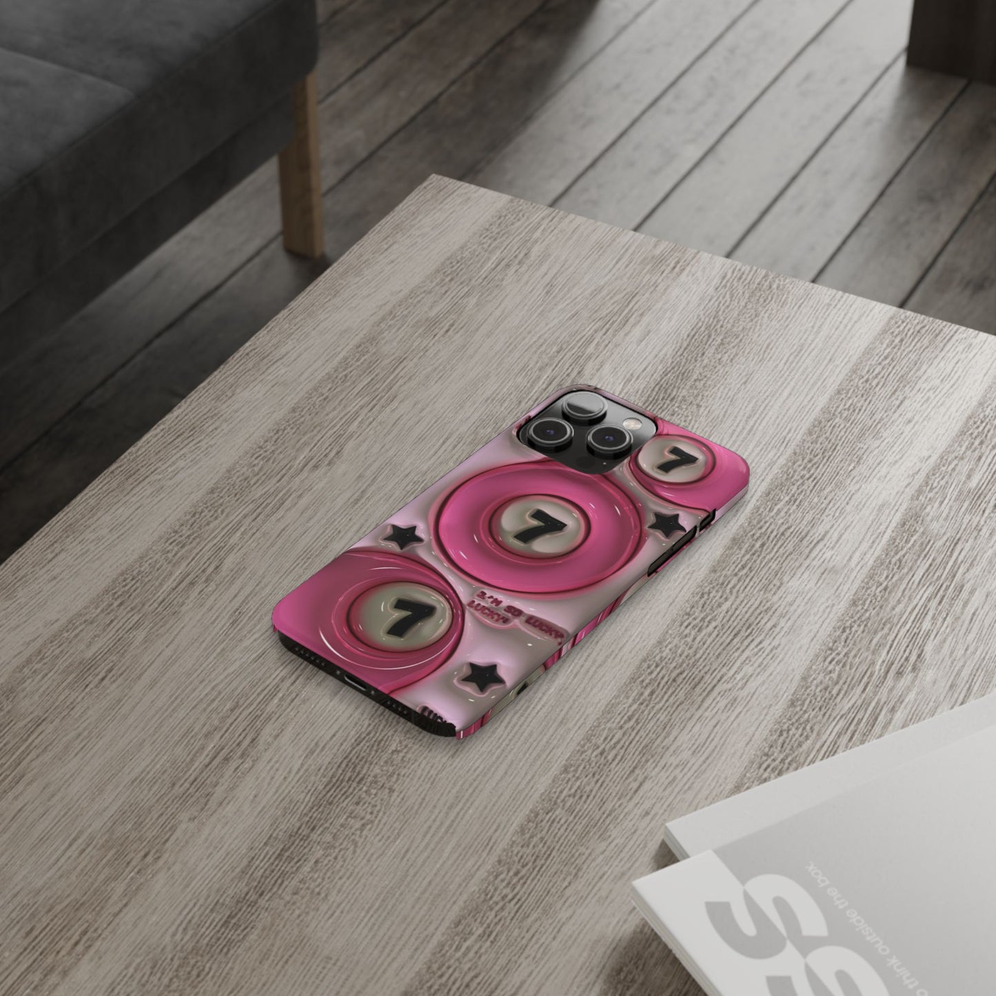 Lucky 7 Pink Phone case