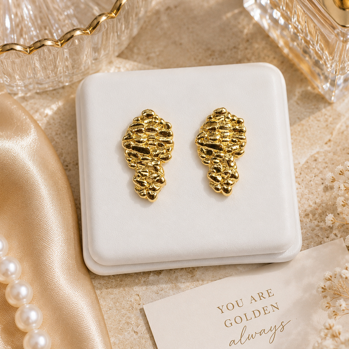 Textured Nugget studs