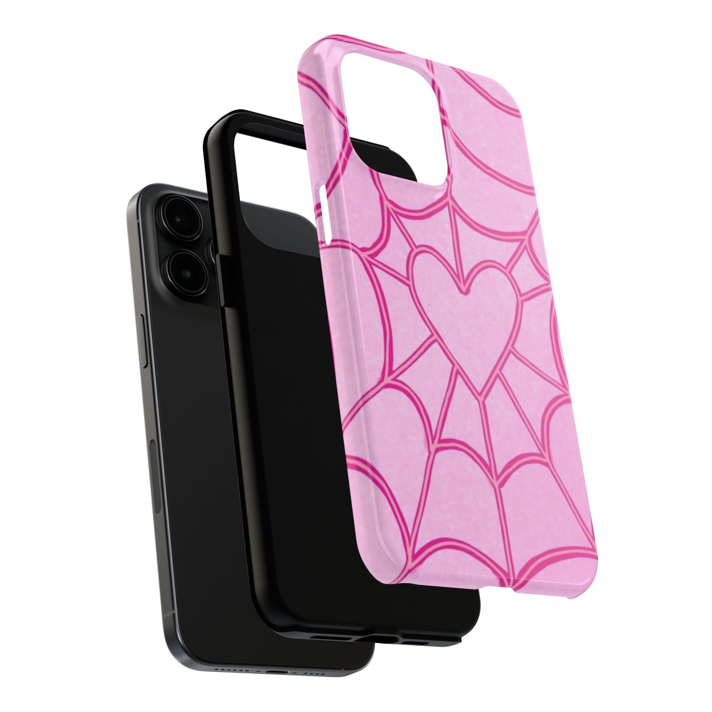 Pink Spider heart Phone case