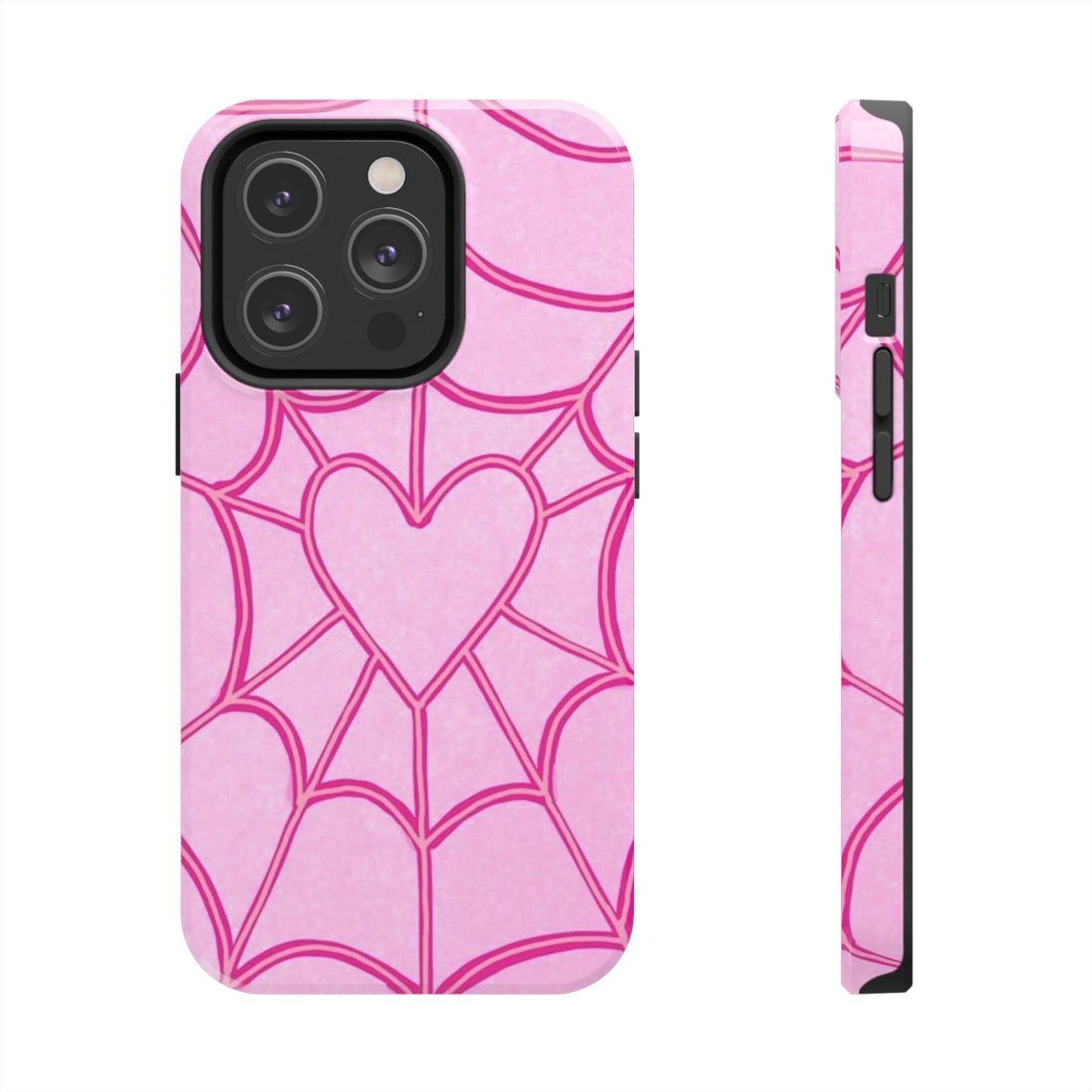 Pink Spider heart Phone case