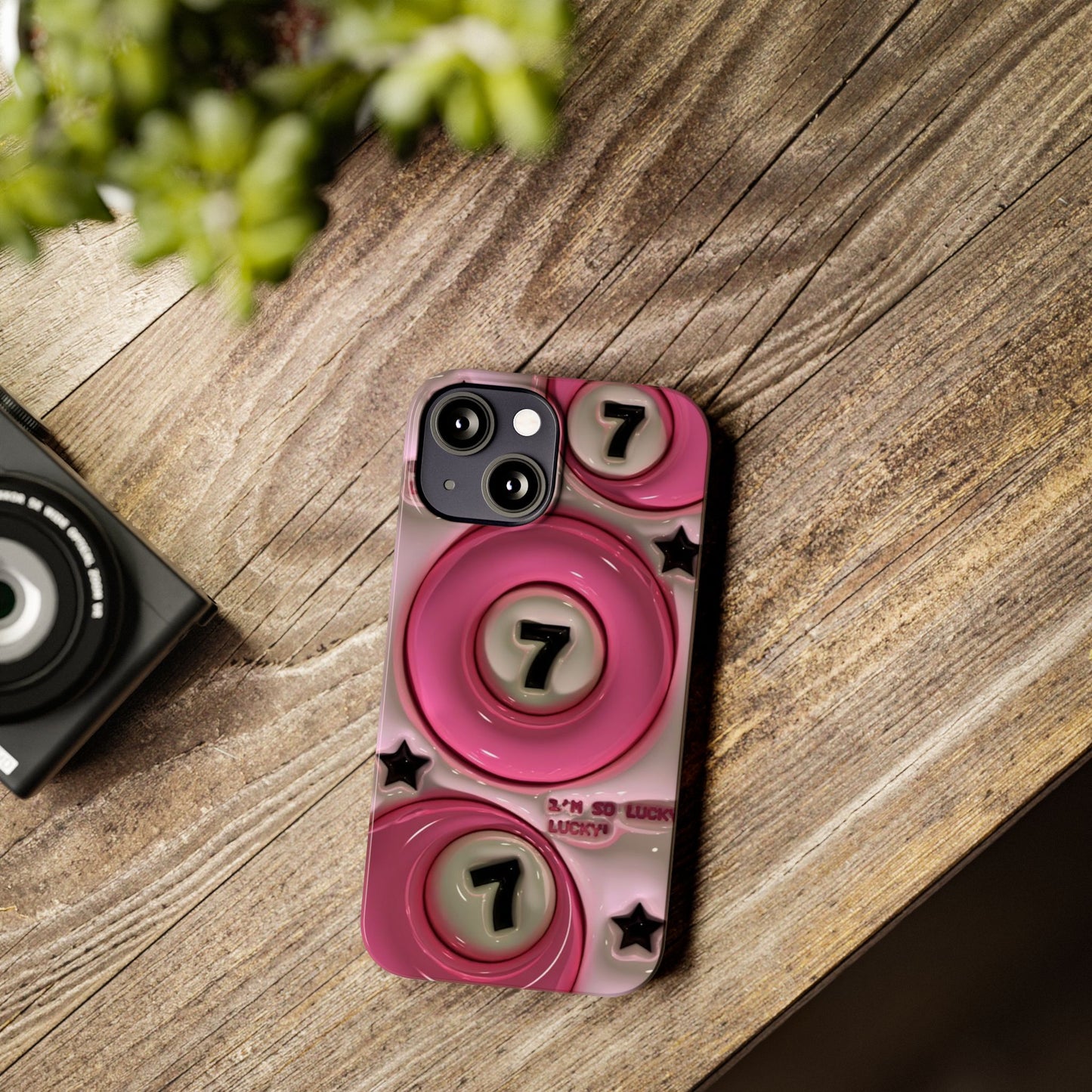 Lucky 7 Pink Phone case