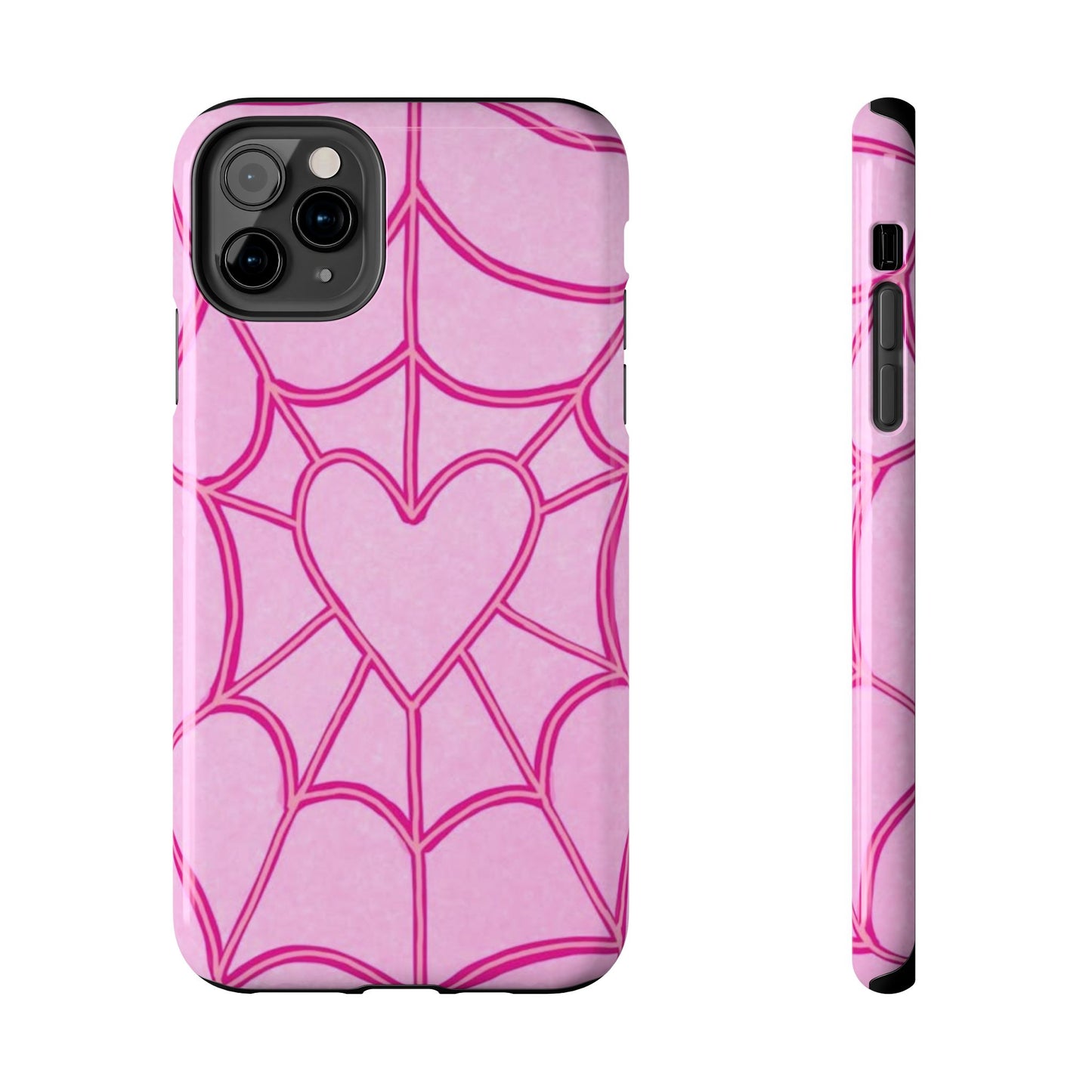 Pink Spider heart Phone case
