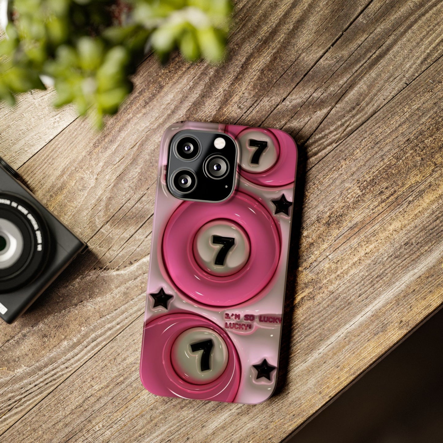 Lucky 7 Pink Phone case