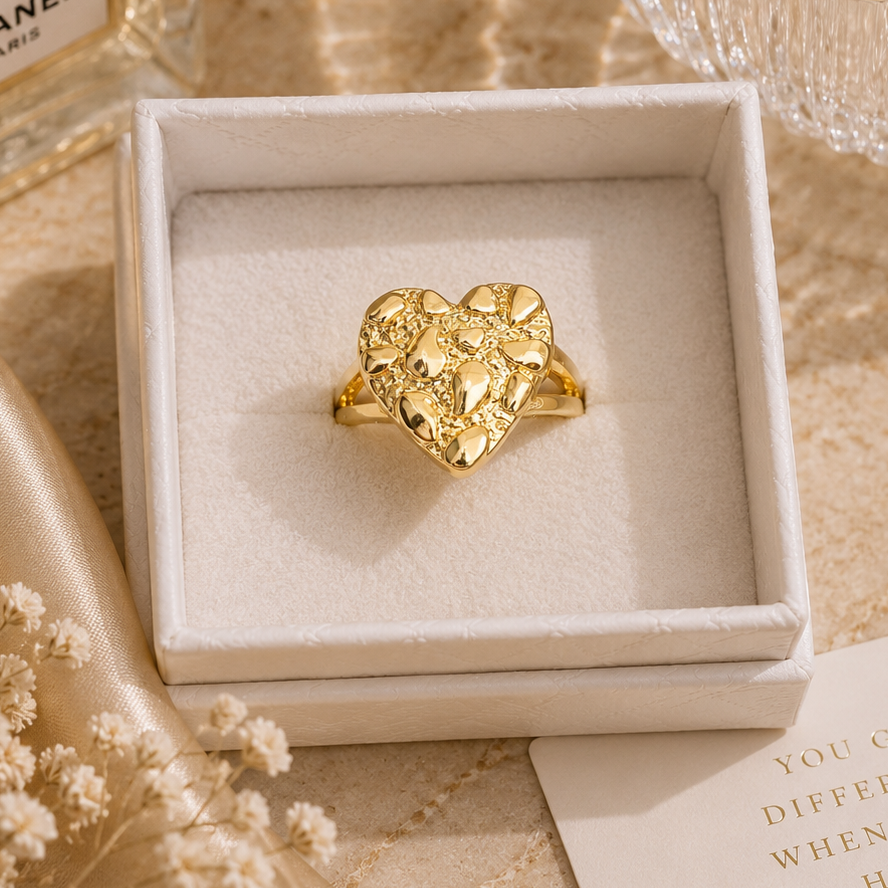 Heart Nugget Ring