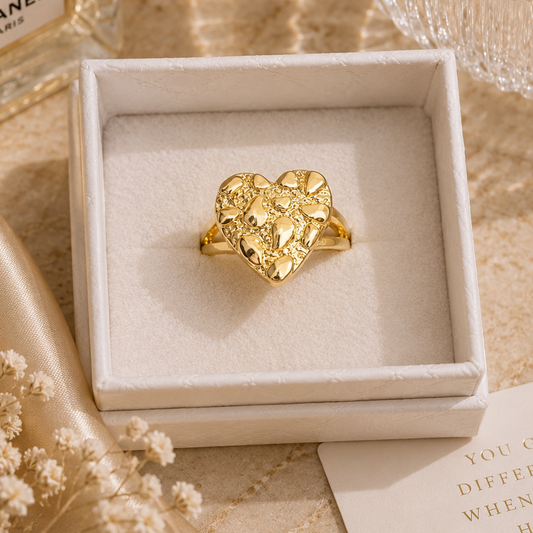 Heart Nugget Ring