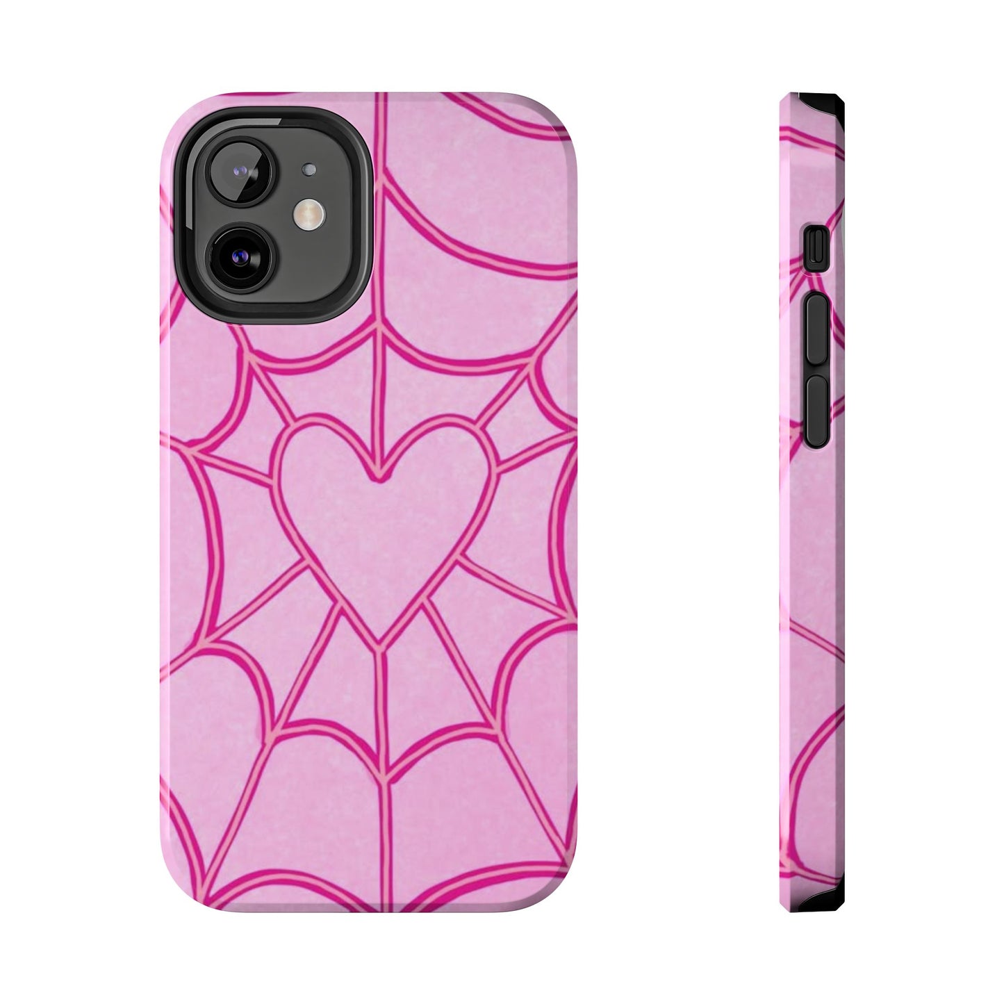 Pink Spider heart Phone case