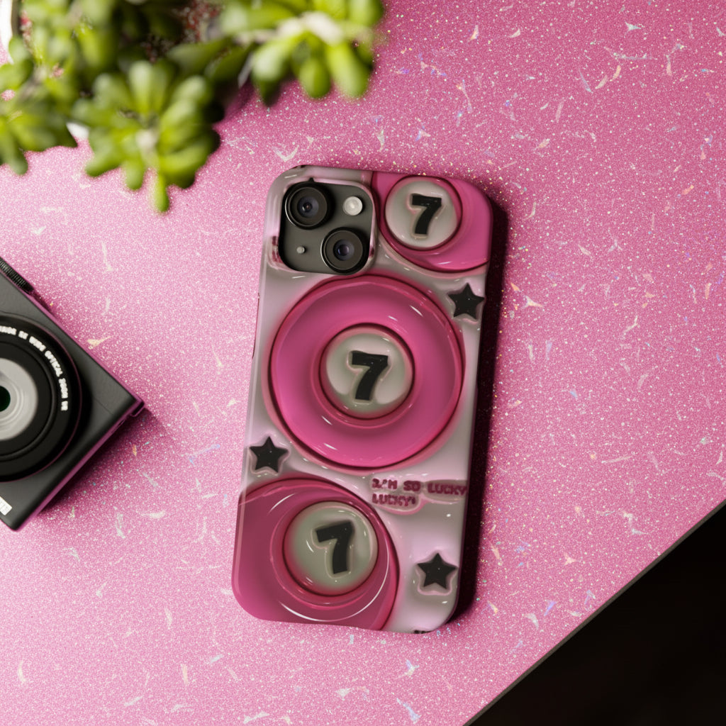 Lucky 7 Pink Phone case