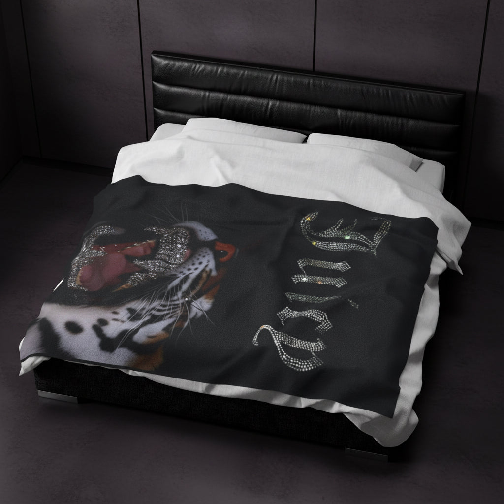Juicy Tiger Plush blanket