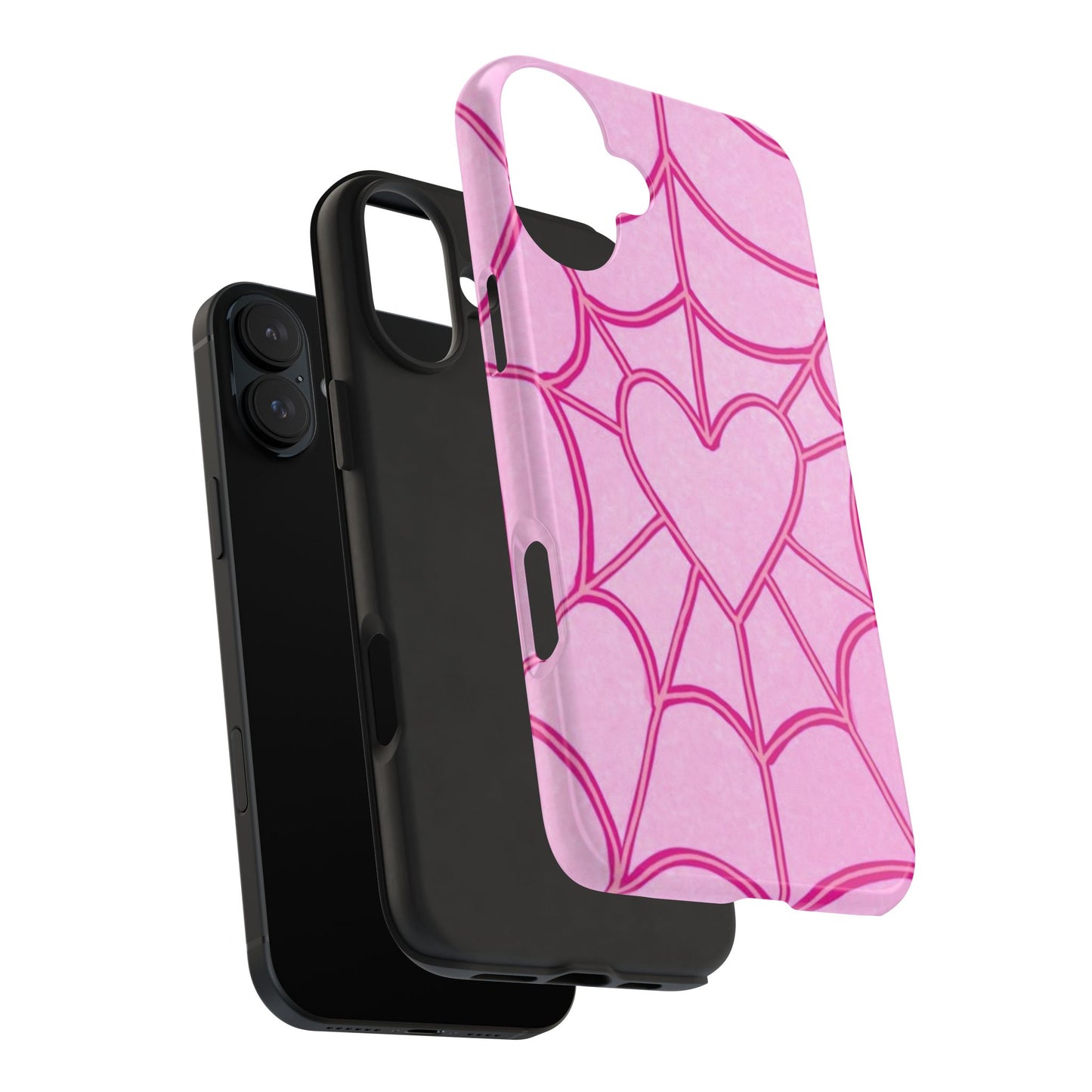 Pink Spider heart Phone case