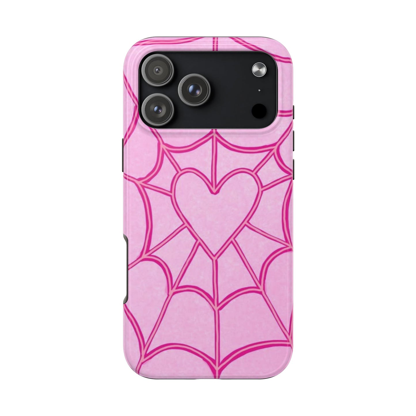 Pink Spider heart Phone case