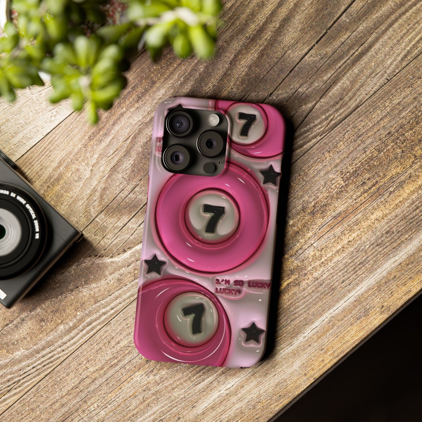Lucky 7 Pink Phone case