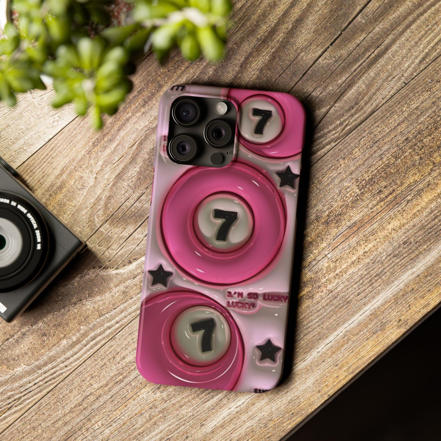 Lucky 7 Pink Phone case
