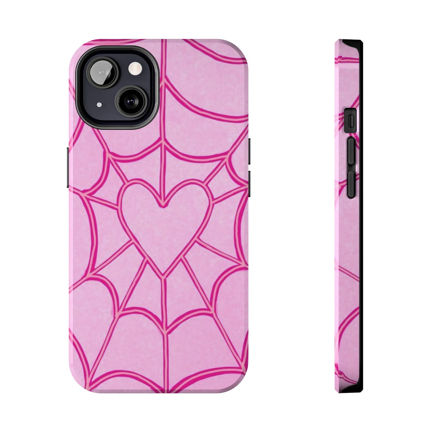 Pink Spider heart Phone case