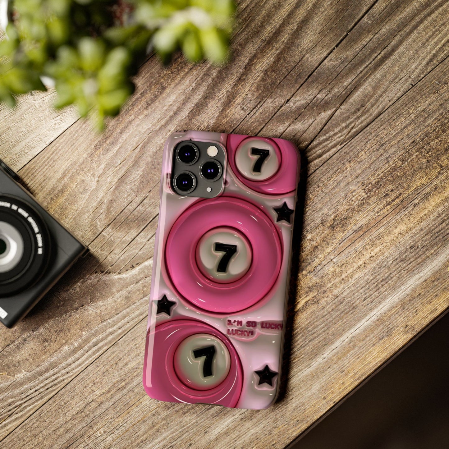 Lucky 7 Pink Phone case
