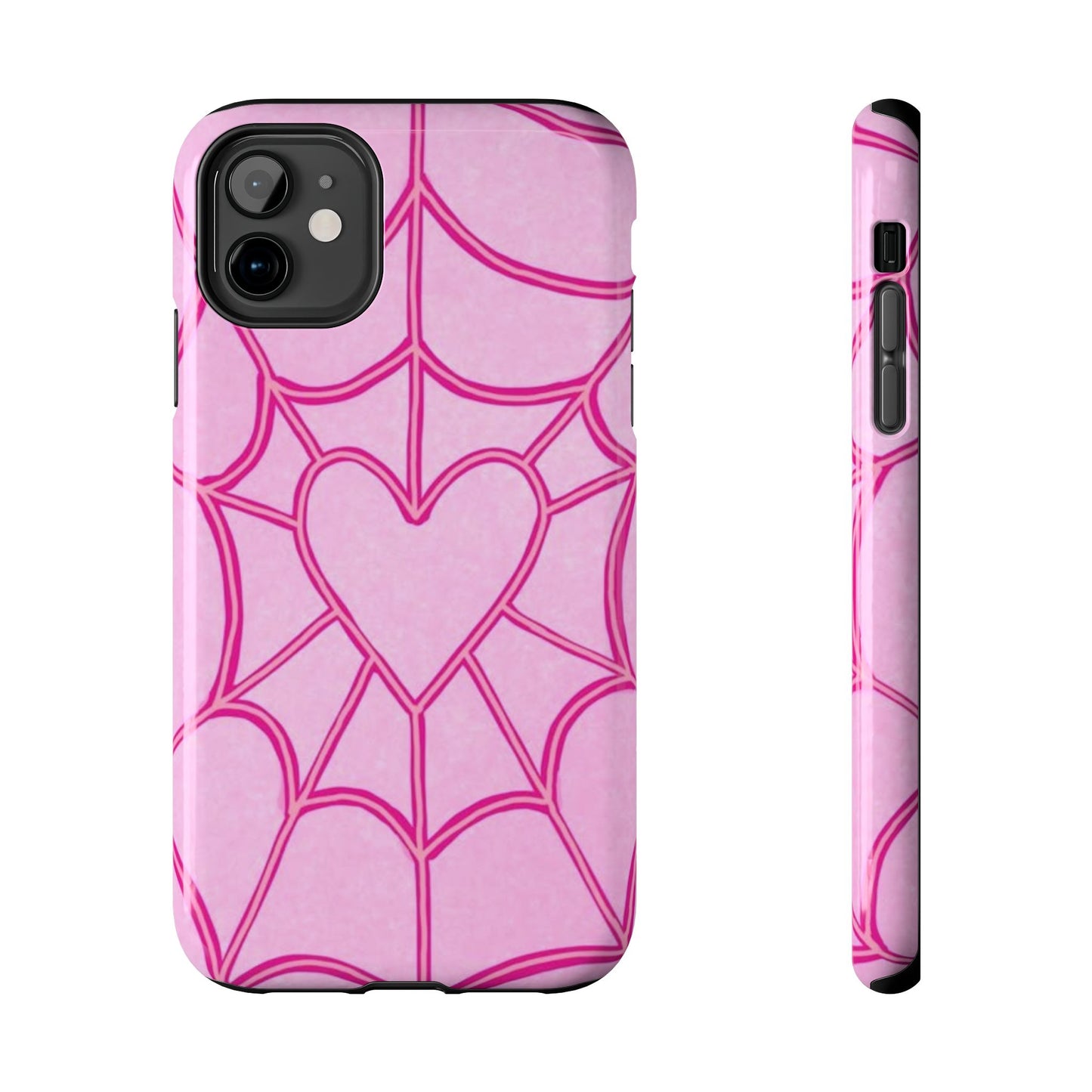 Pink Spider heart Phone case