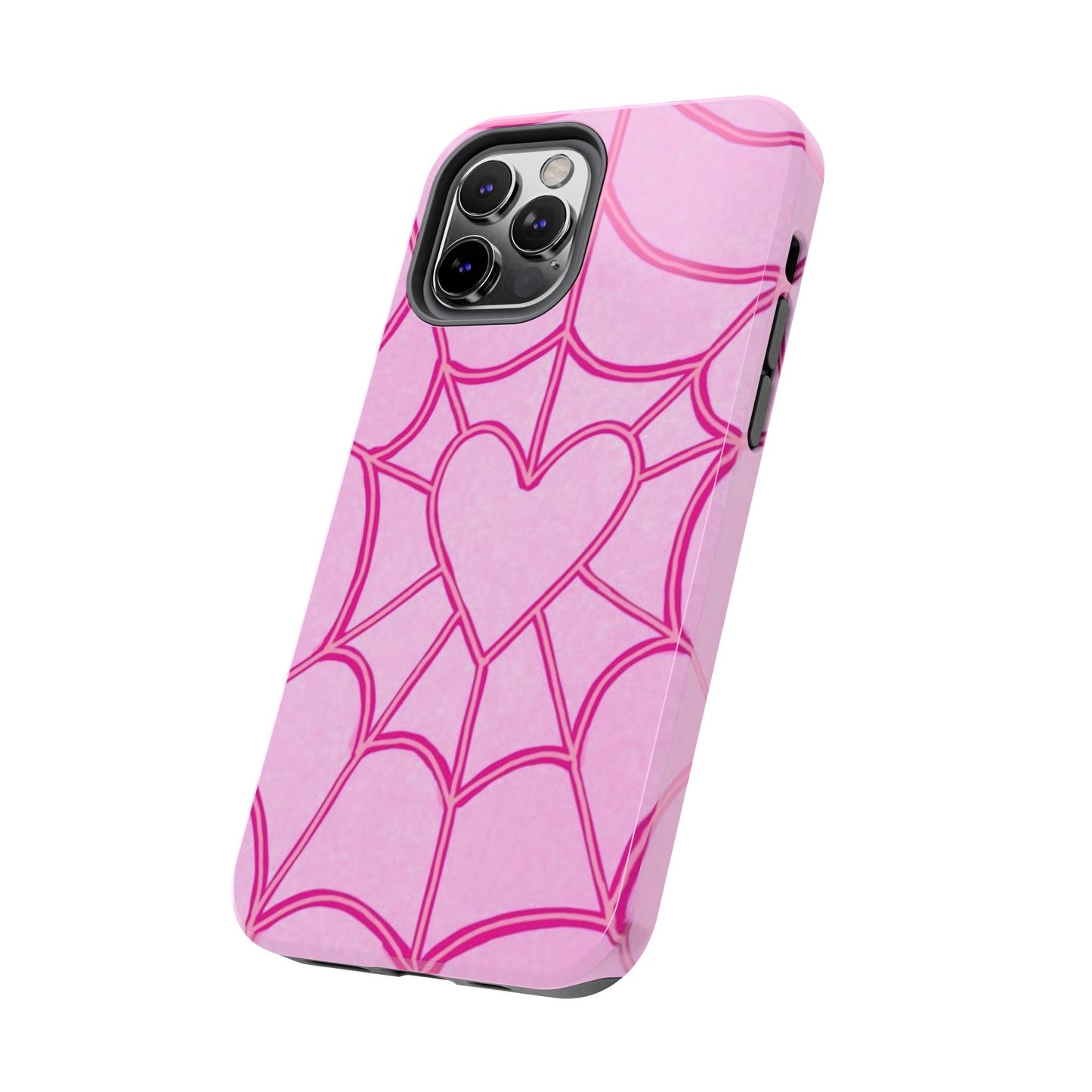 Pink Spider heart Phone case