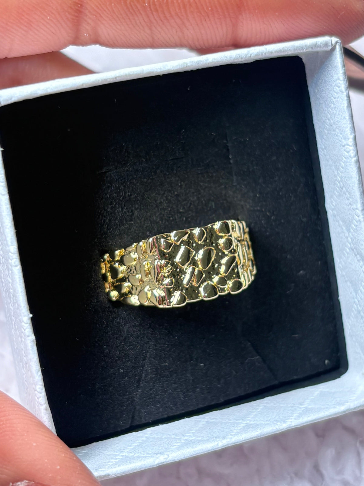Textured Nugget Ring
